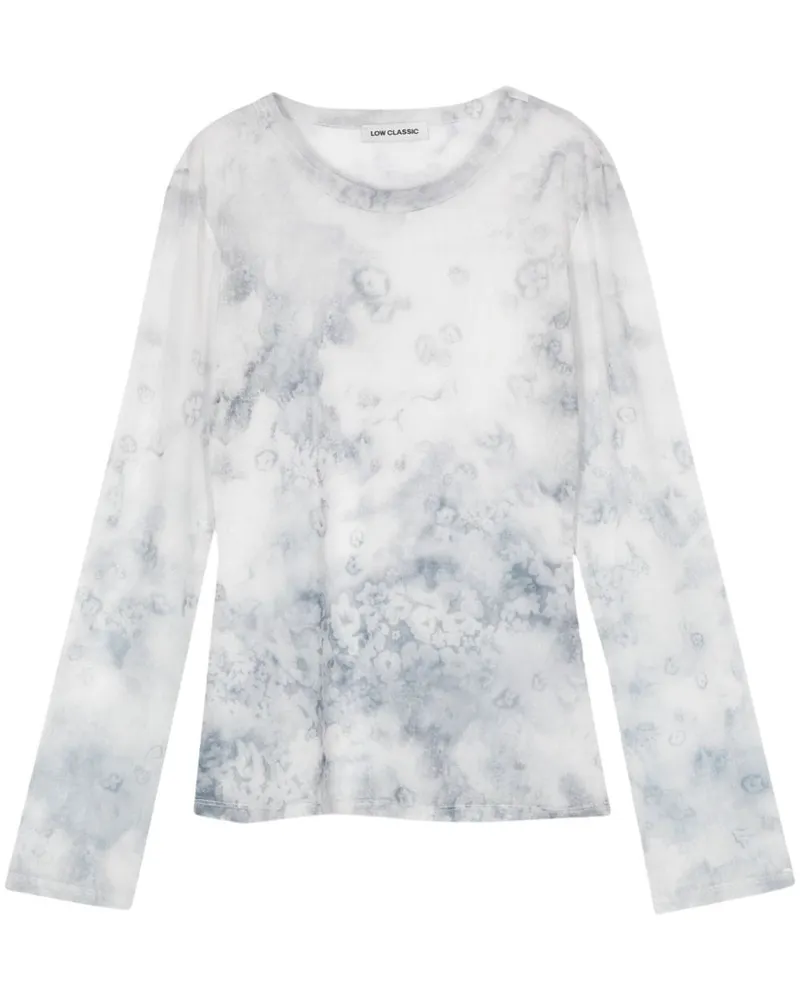 LOW CLASSIC Oberteil mit abstraktem Print - Grau Grau
