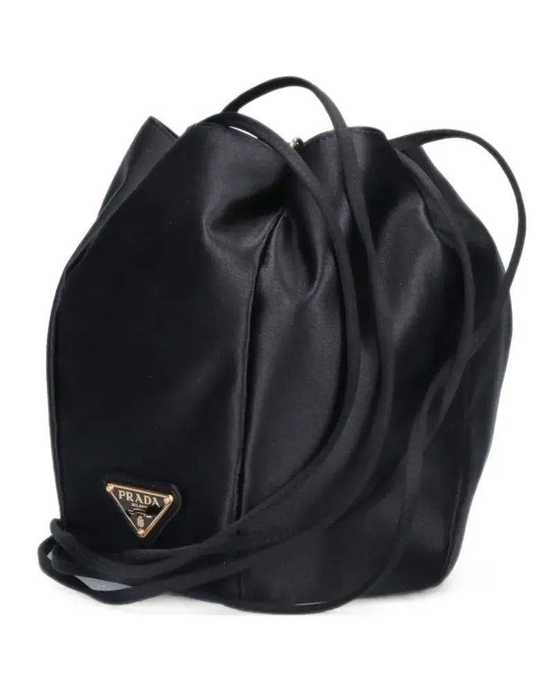 Prada satin mini bucket bag - Schwarz Schwarz