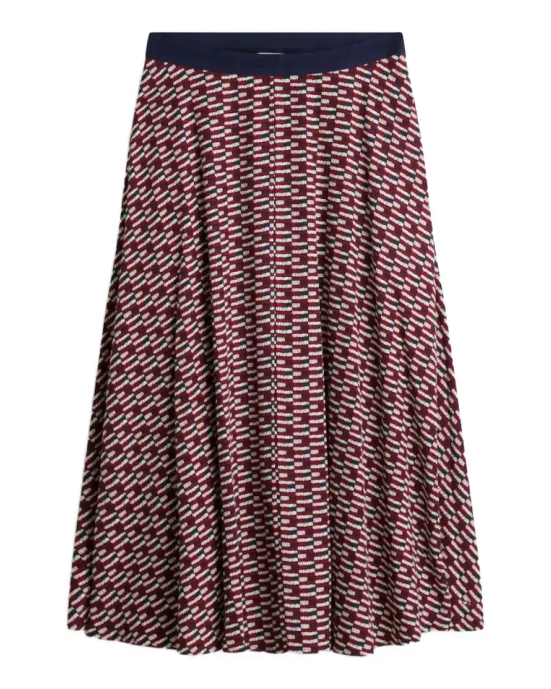 Tommy Hilfiger A-line midi skirt - Rot Rot