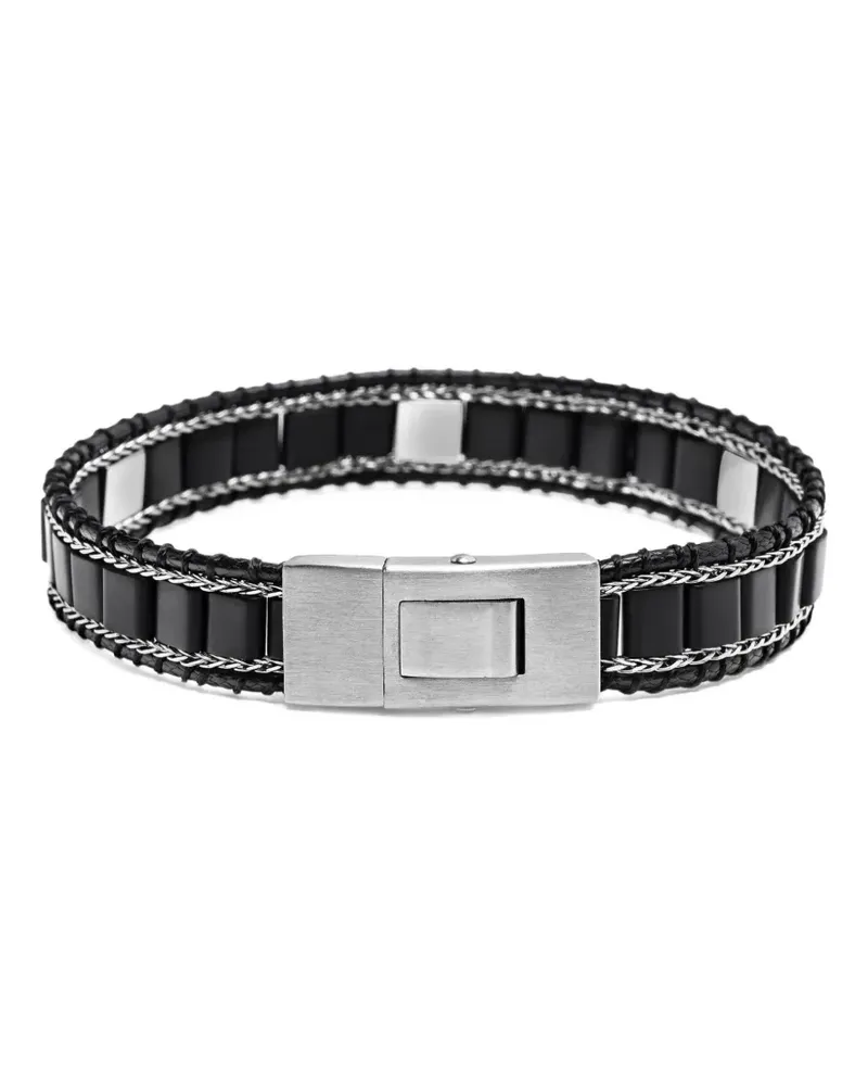 Nialaya Armband mit Nieten - Schwarz Schwarz
