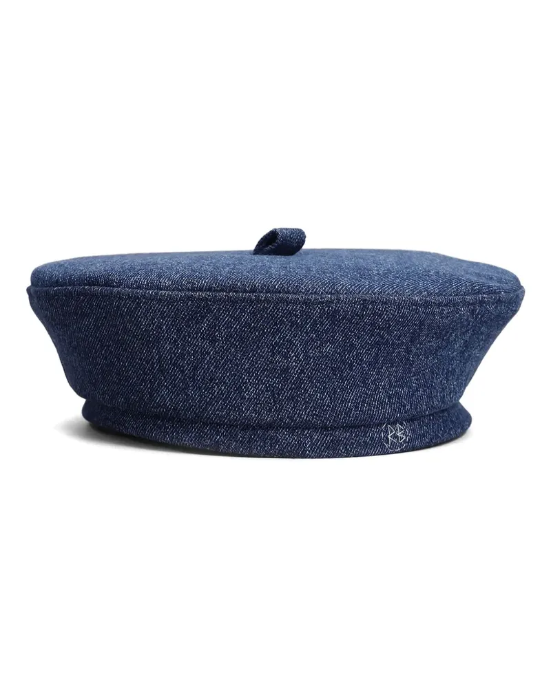 RUSLAN BAGINSKIY Baskenmütze aus Denim - Blau Blau