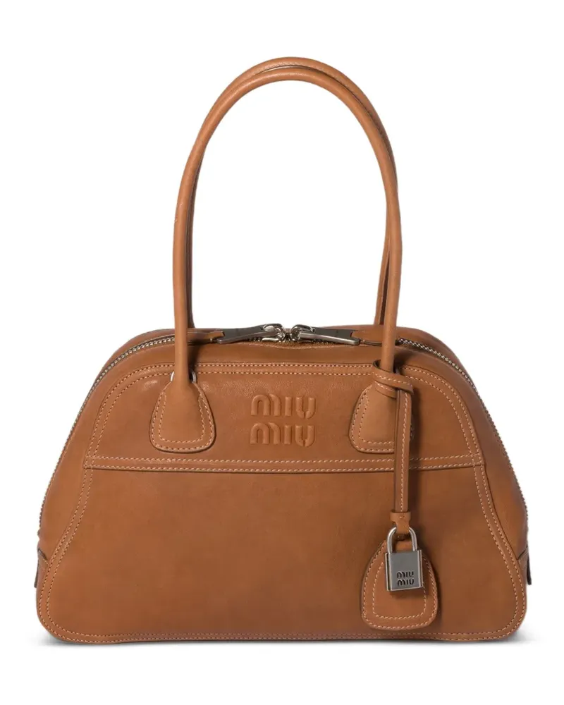 Miu Miu Vivant Ledertasche - Braun Braun