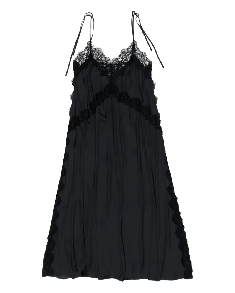 BIMBA Y LOLA Camisole-Kleid mit Spitzenbesatz - Schwarz Schwarz