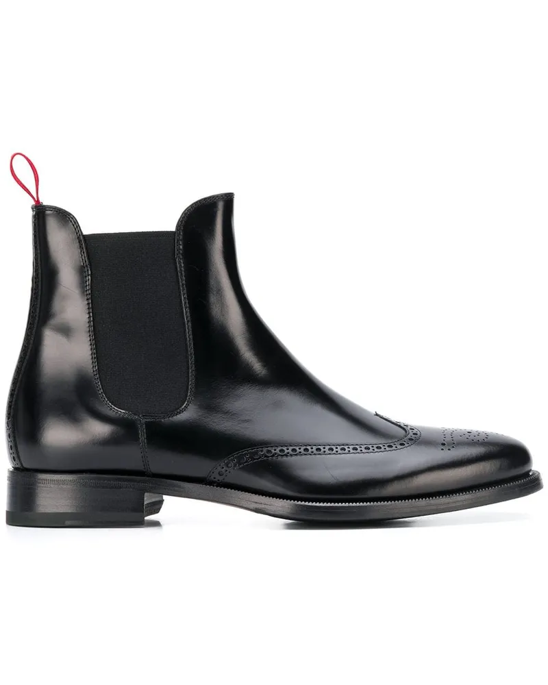 Scarosso Chelsea-Boots - Schwarz Schwarz