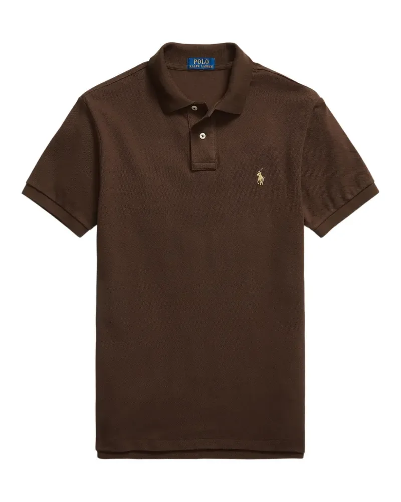 Ralph Lauren Poloshirt mit Pony-Stickerei - Braun Braun