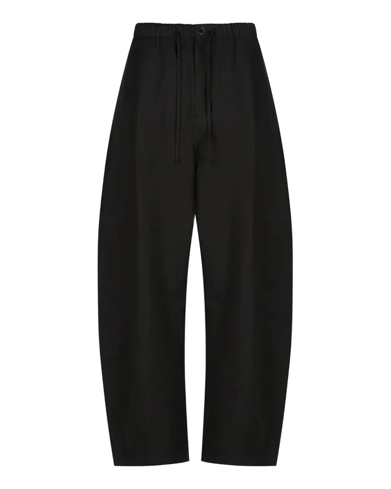 AMOMENTO elasticated drawstring trousers - Schwarz Schwarz
