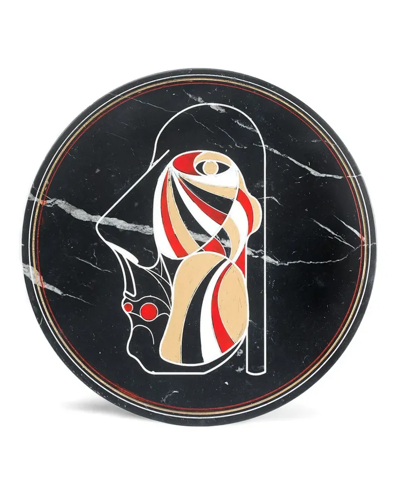 Editions Milano Marblelous II Teller 32cm - Schwarz Schwarz