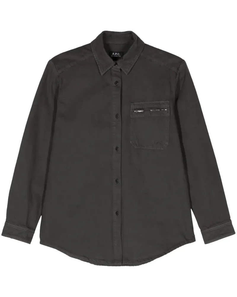 A.P.C. Tina Hemd - Grau Grau