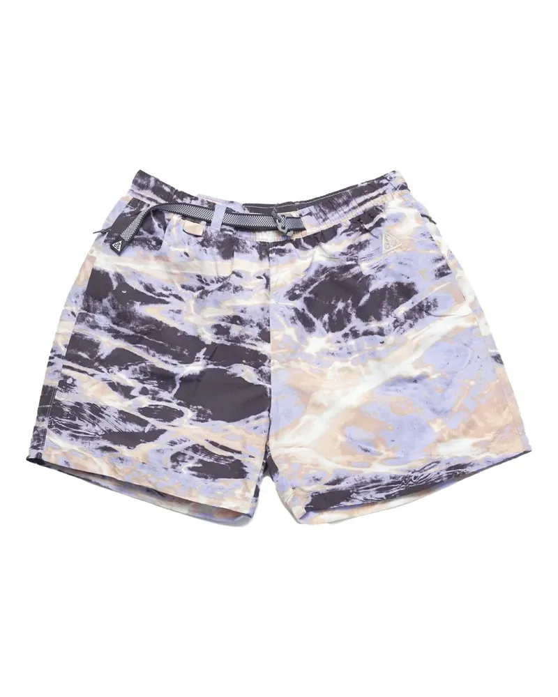 Nike Sport-Shorts mit abstraktem Muster - Violett Violett