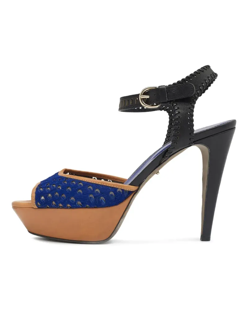 Sergio Rossi platform ankle-strap sandals - Blau Blau