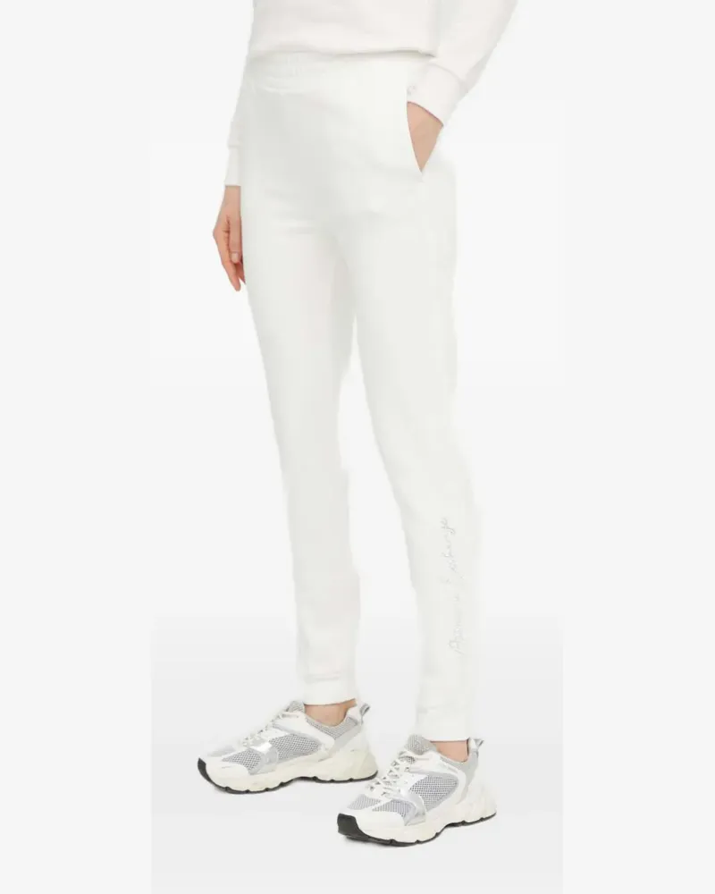 Armani Exchange logo-detail track pants - Weiß Weiß