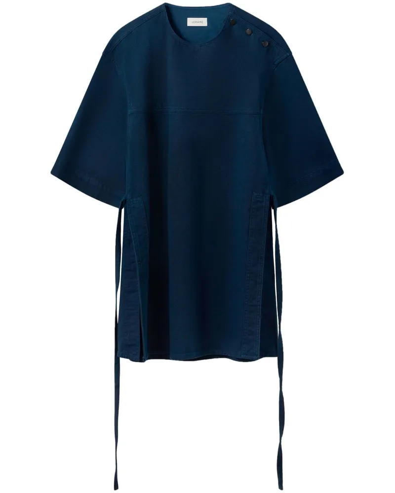 Christophe Lemaire T-Shirt mit Schlitzen - Blau Blau