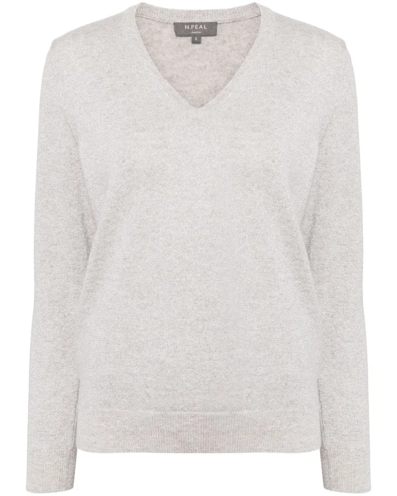 N.Peal Phoebe Pullover - Grau Grau