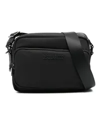 Dsquared2 Kuriertasche mit Logo Schwarz