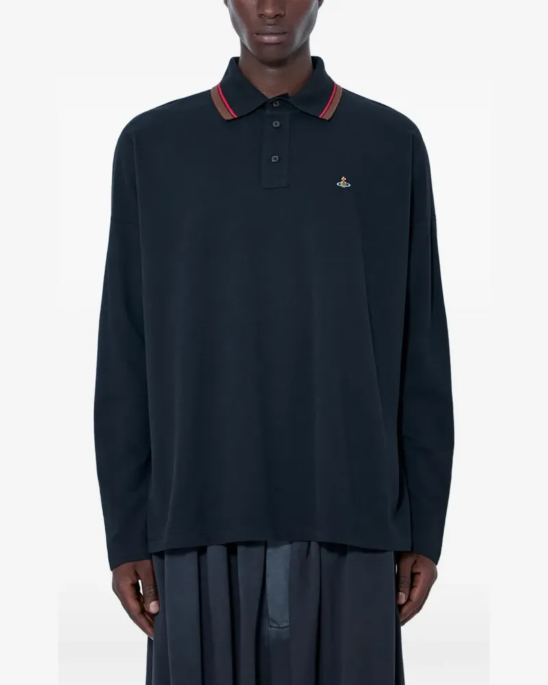 Vivienne Westwood Poloshirt mit Stickerei - Schwarz Schwarz