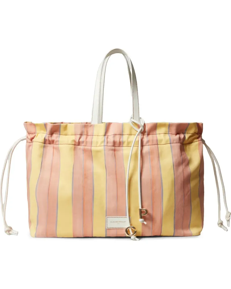 Claudie Pierlot Gestreifter Shopper - Orange Orange