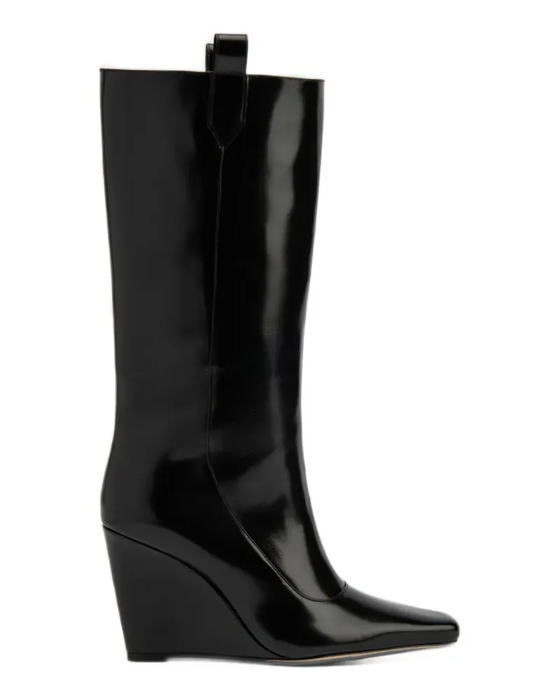 by FAR Kniehohe Drama Stiefel - Schwarz Schwarz