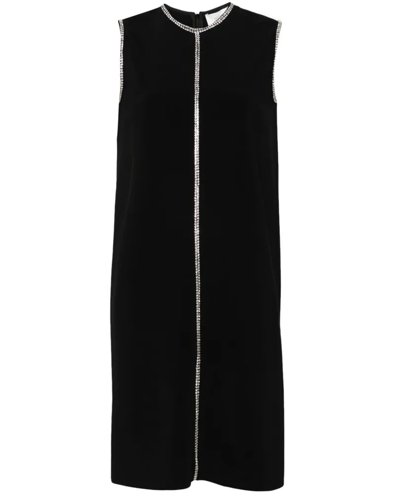 SPORTMAX Minikleid mit Kristallen - Schwarz Schwarz