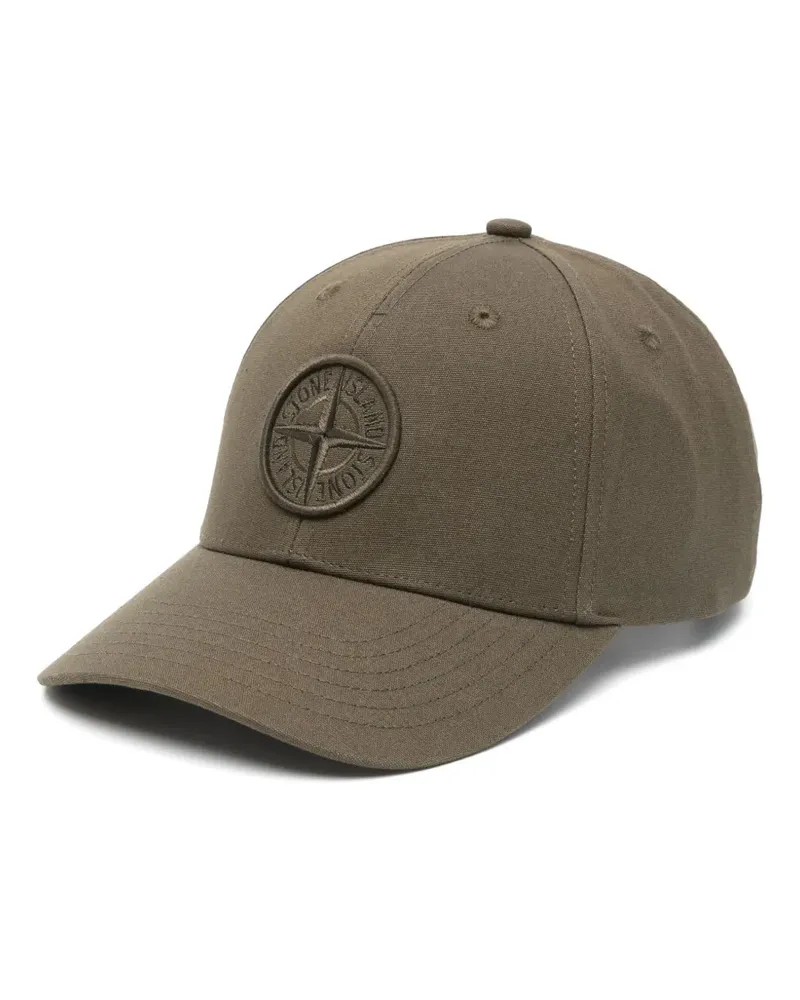 Stone Island Baseballkappe mit Kompass-Motiv - Grün Grün
