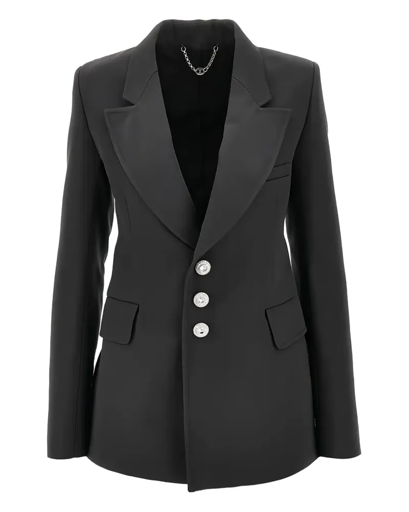 Paco Rabanne embellished-button single-breasted blazer - Grau Grau