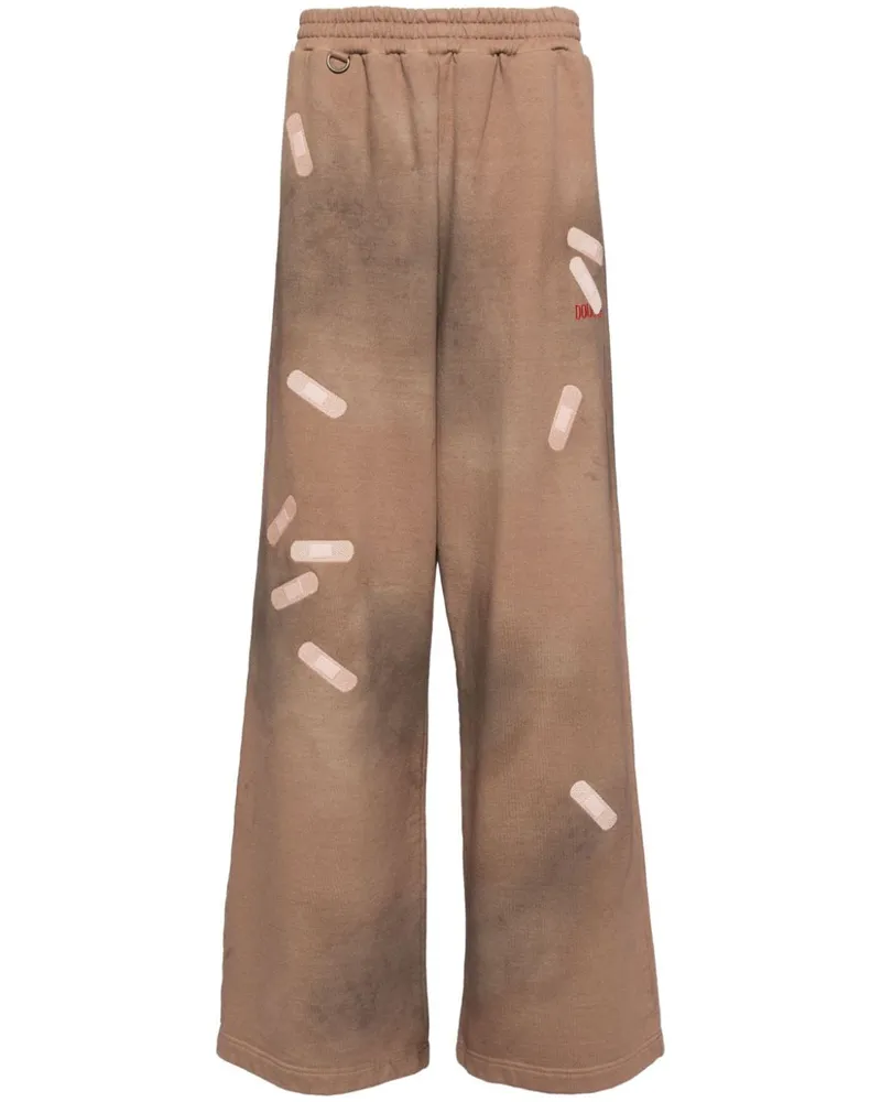 Doublet Jogginghose mit Tape-Stickerei - Braun Braun