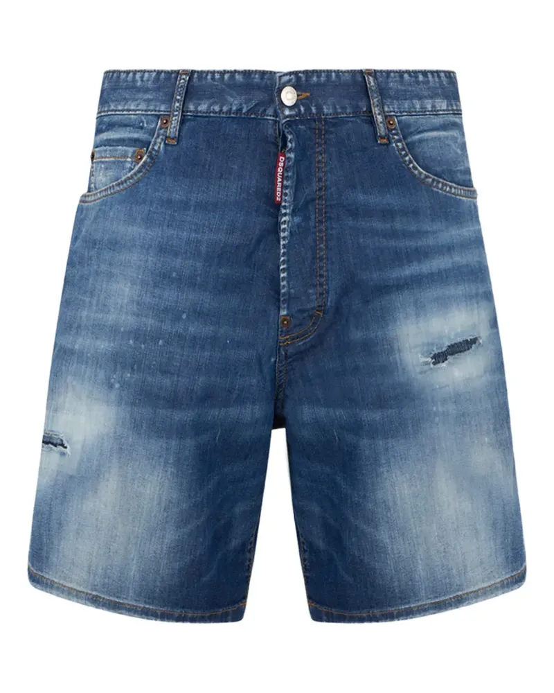 Dsquared2 Jeans-Shorts mit Logo-Patch - Blau Blau
