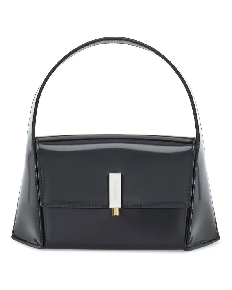 Ferragamo Schultertasche mit geometrischem Design - Schwarz Schwarz