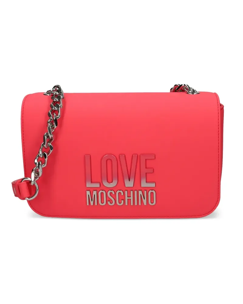Moschino Umhängetasche mit Logo - Rosa Rosa
