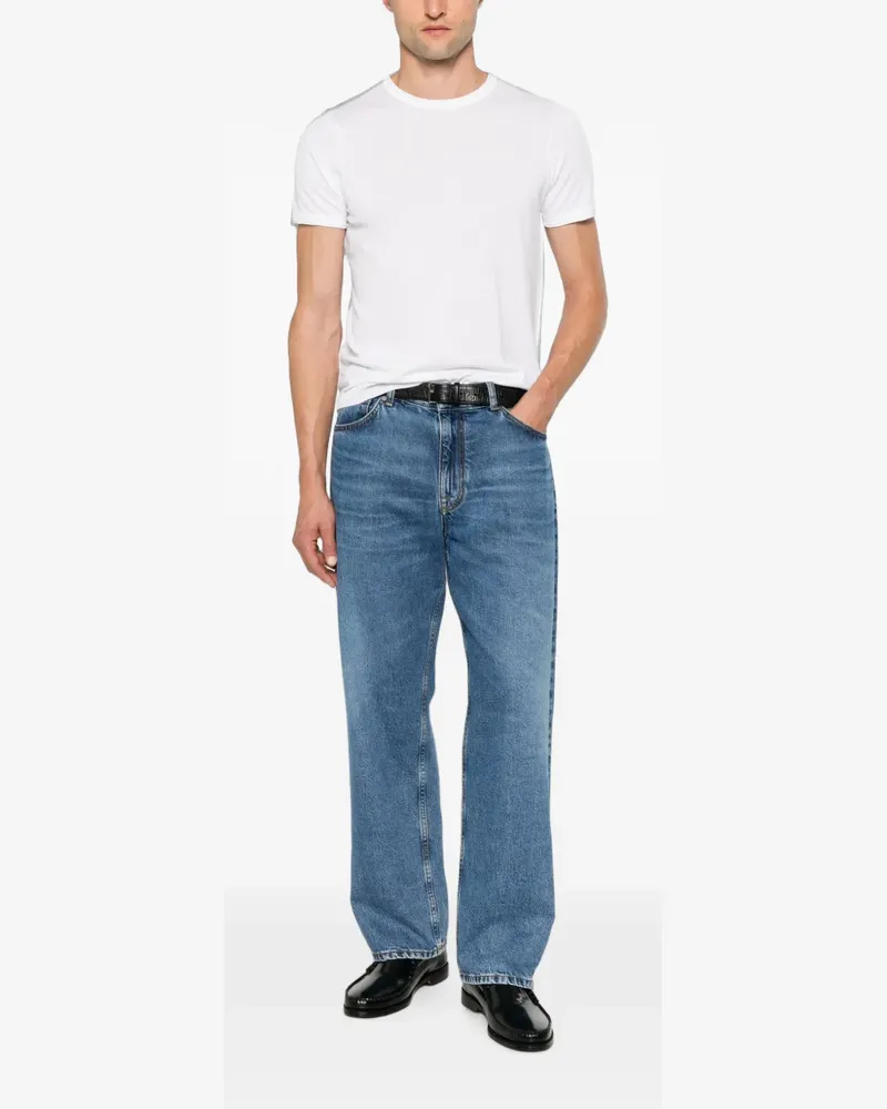 Jeordie's crew-neck short-sleeve cotton T-shirt - Weiß Weiß