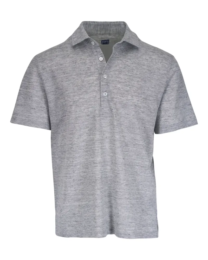 Fedeli Poloshirt mit kurzen Ärmeln - Grau Grau