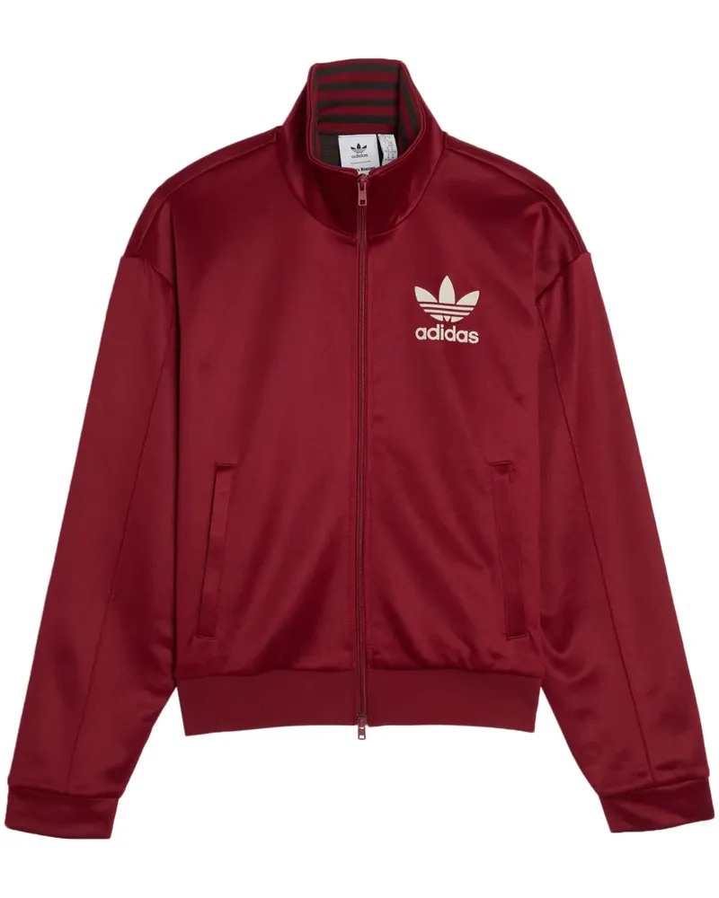 adidas x Wales Bonner Sportjacke mit beflocktem Trefoil-Logo - Rot Rot