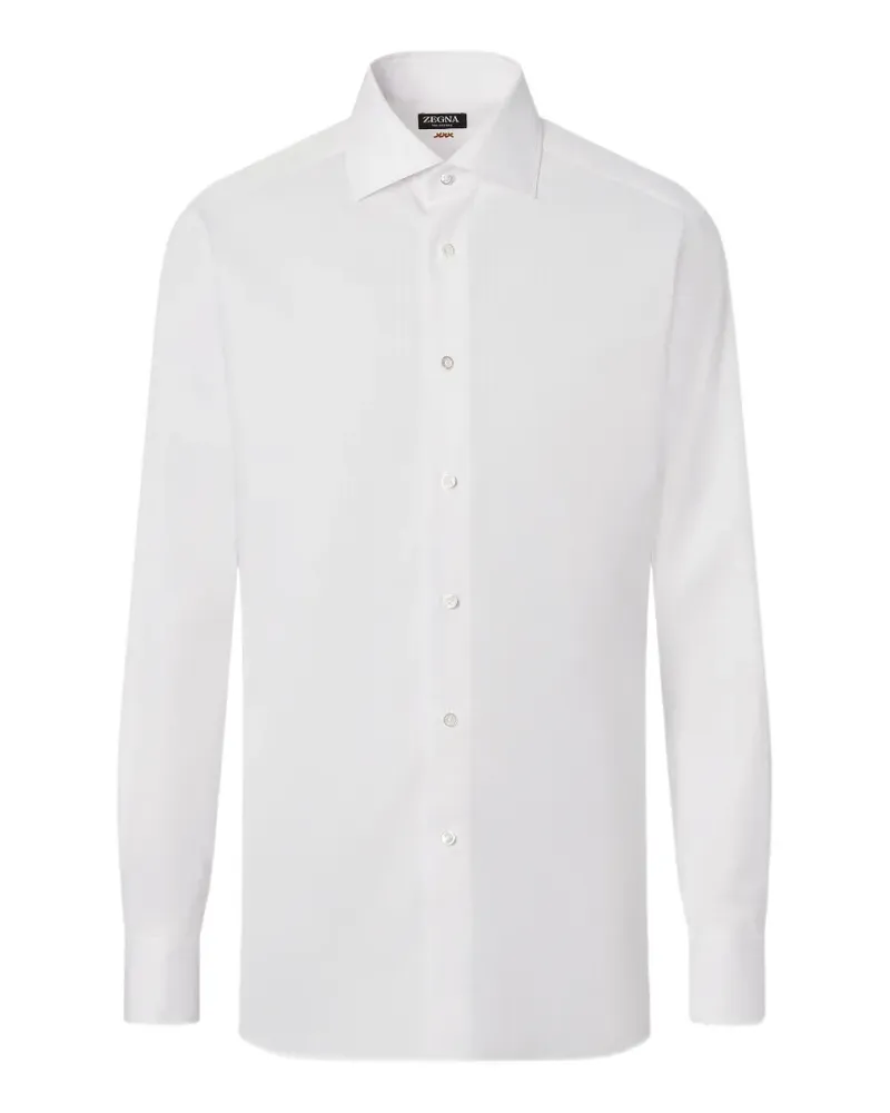 Ermenegildo Zegna button-up cotton shirt - Weiß Weiß