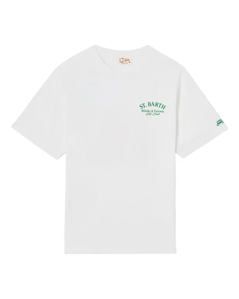 MC2 Saint Barth Portland T-Shirt mit grafischem Print - Weiß Weiß