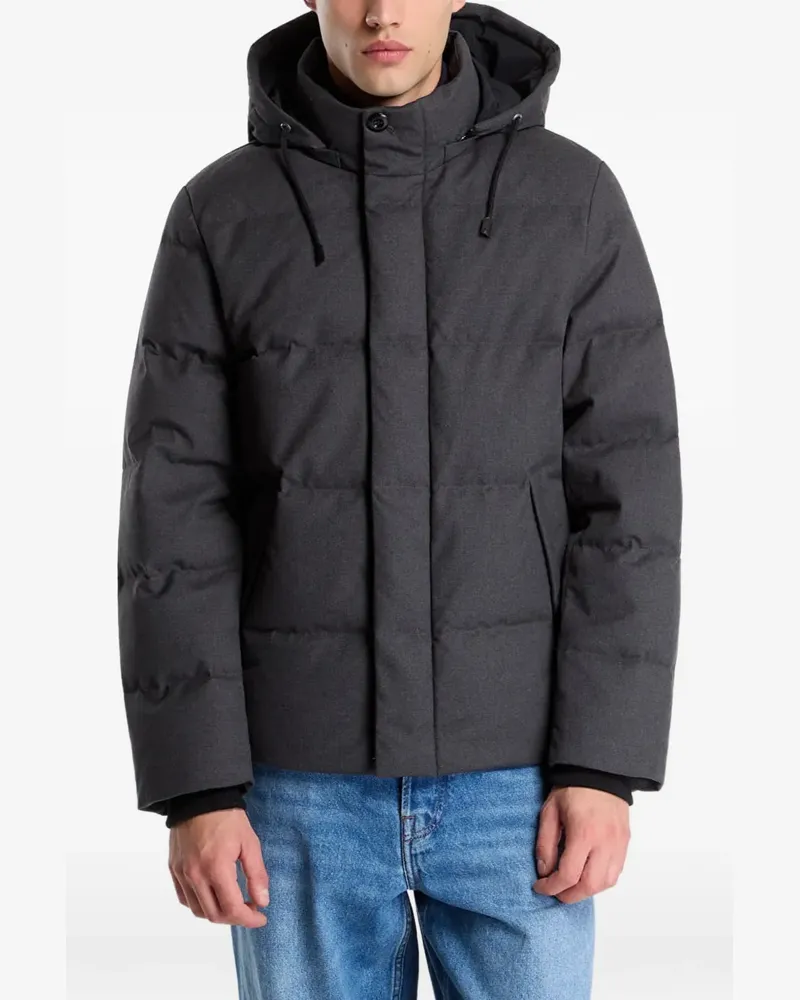 Gant Gesteppte Kapuzenjacke - Schwarz Schwarz