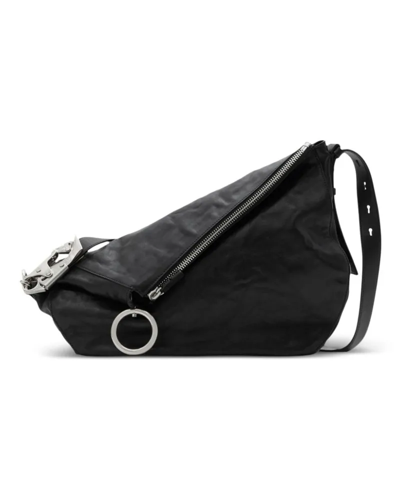 Burberry Mittelgroße Knight Schultertasche - Schwarz Schwarz