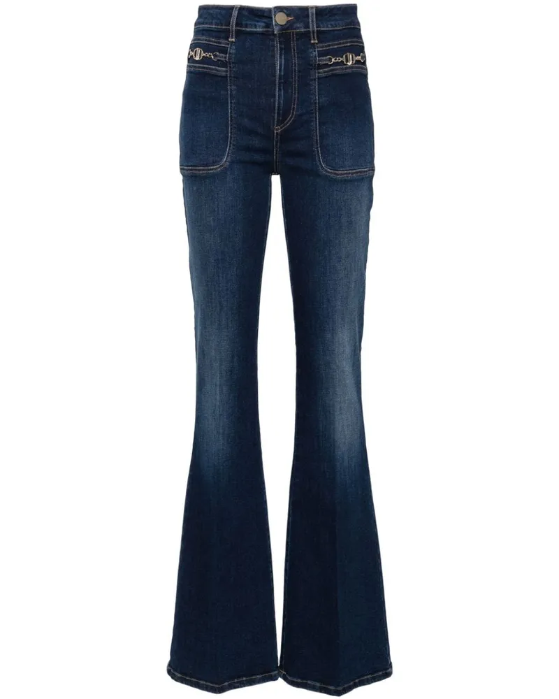 Liu Jo Jeans mit Logo-Schild Blau