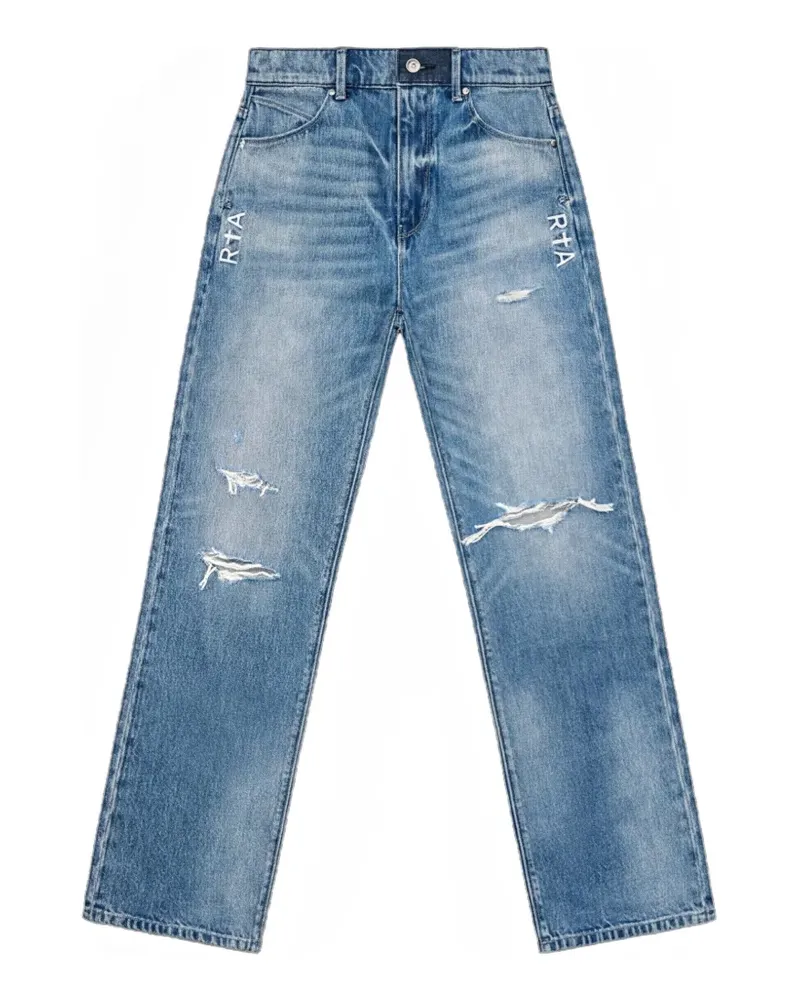RTA Jonas Jeans im Distressed-Look - Blau Blau