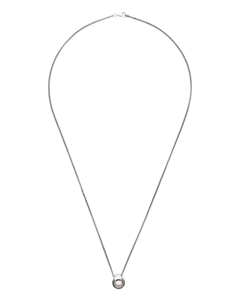 Rosa Maria Halskette aus Sterlingsilber mit Quarz Silber