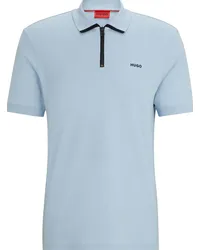 HUGO BOSS Poloshirt mit Logo-Print Blau