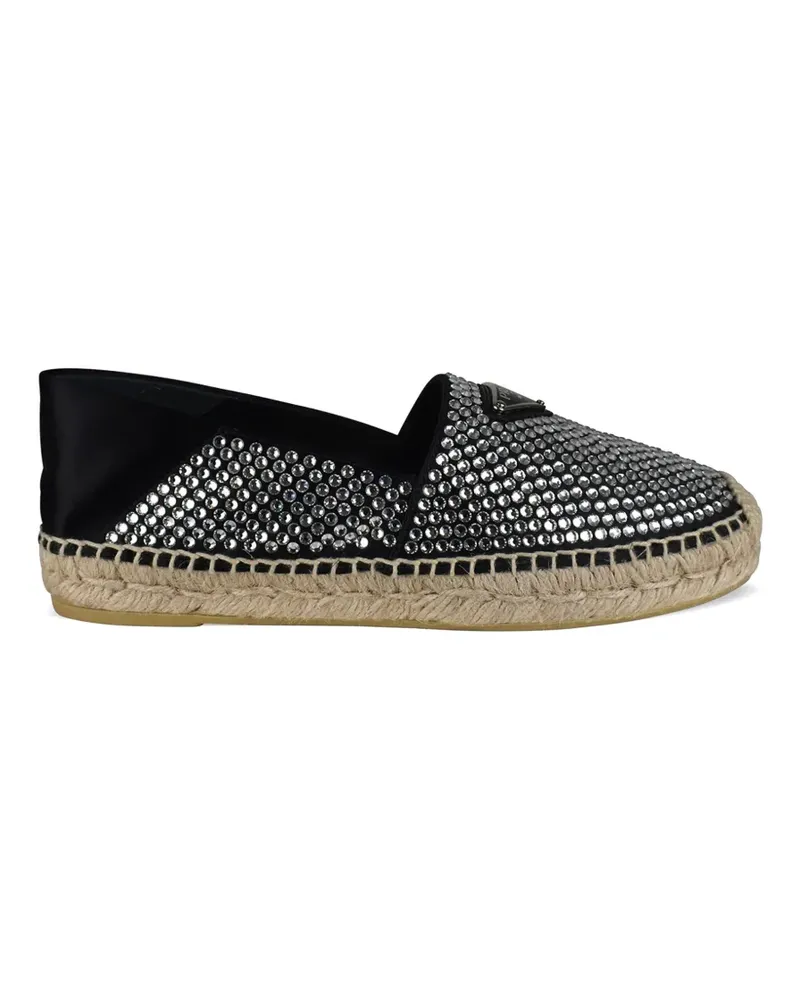 Prada Espadrilles mit Kristallen - Silber Silber