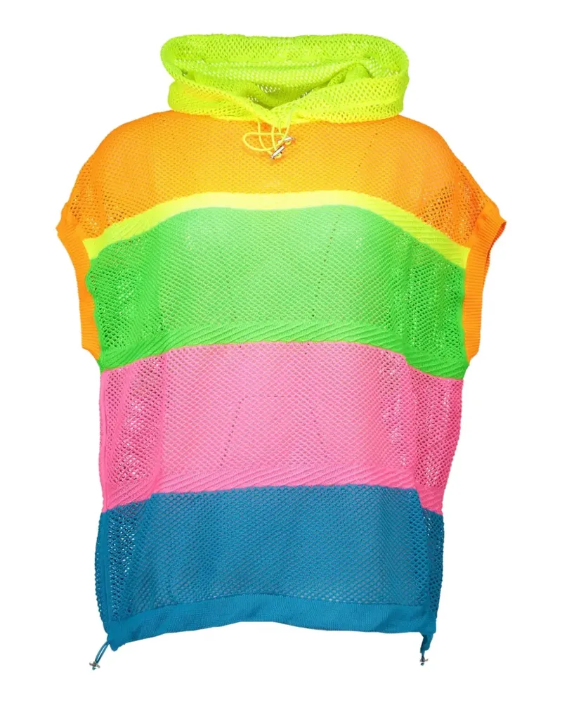 Moschino Kapuzenpullover aus Netzstoff - Grün Grün
