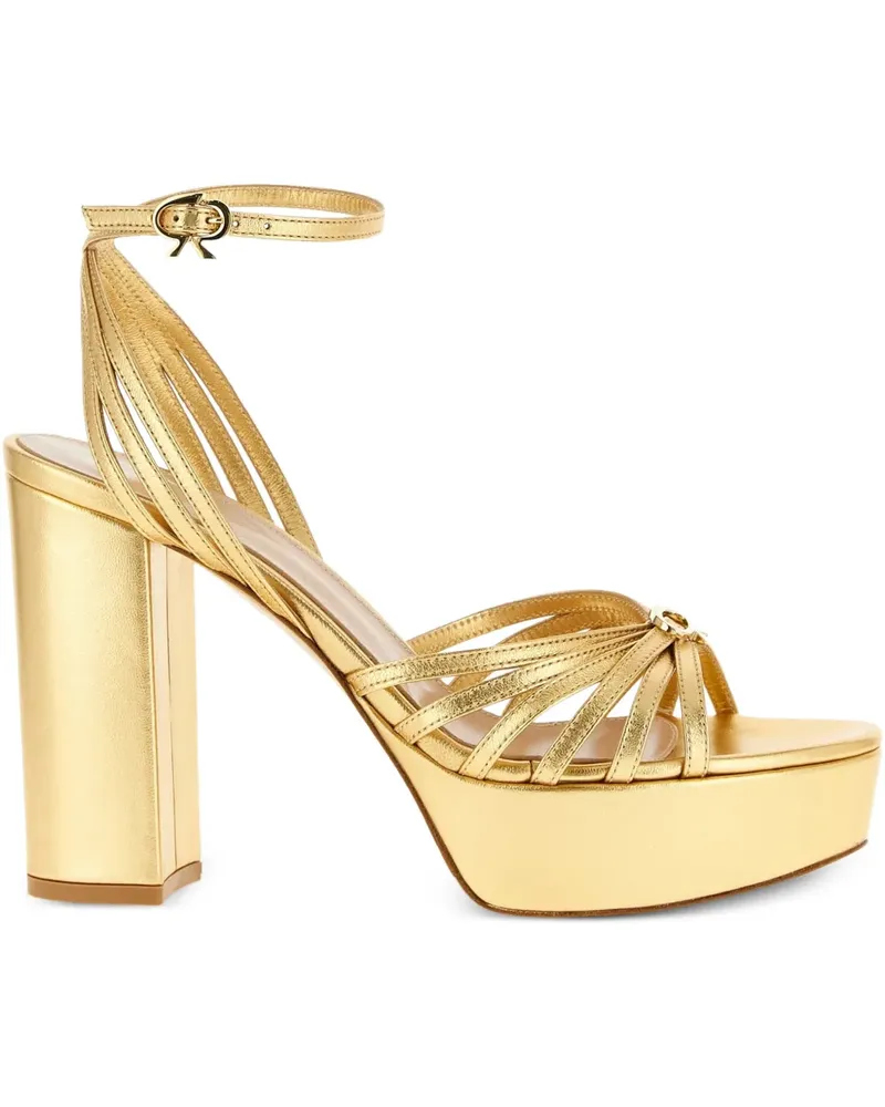 Gianvito Rossi Plateau-Pantoletten - Gold Gold