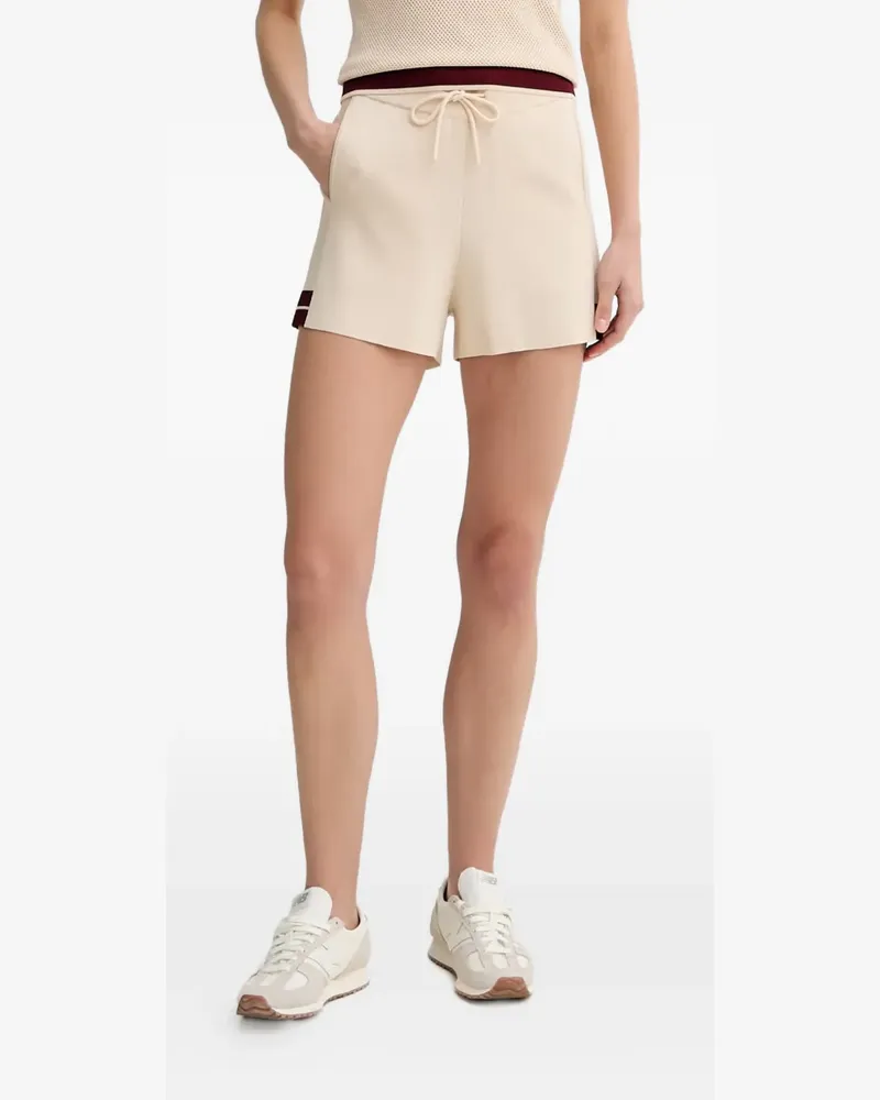 Guess drawstring logo-embroidered shorts - Nude Nude