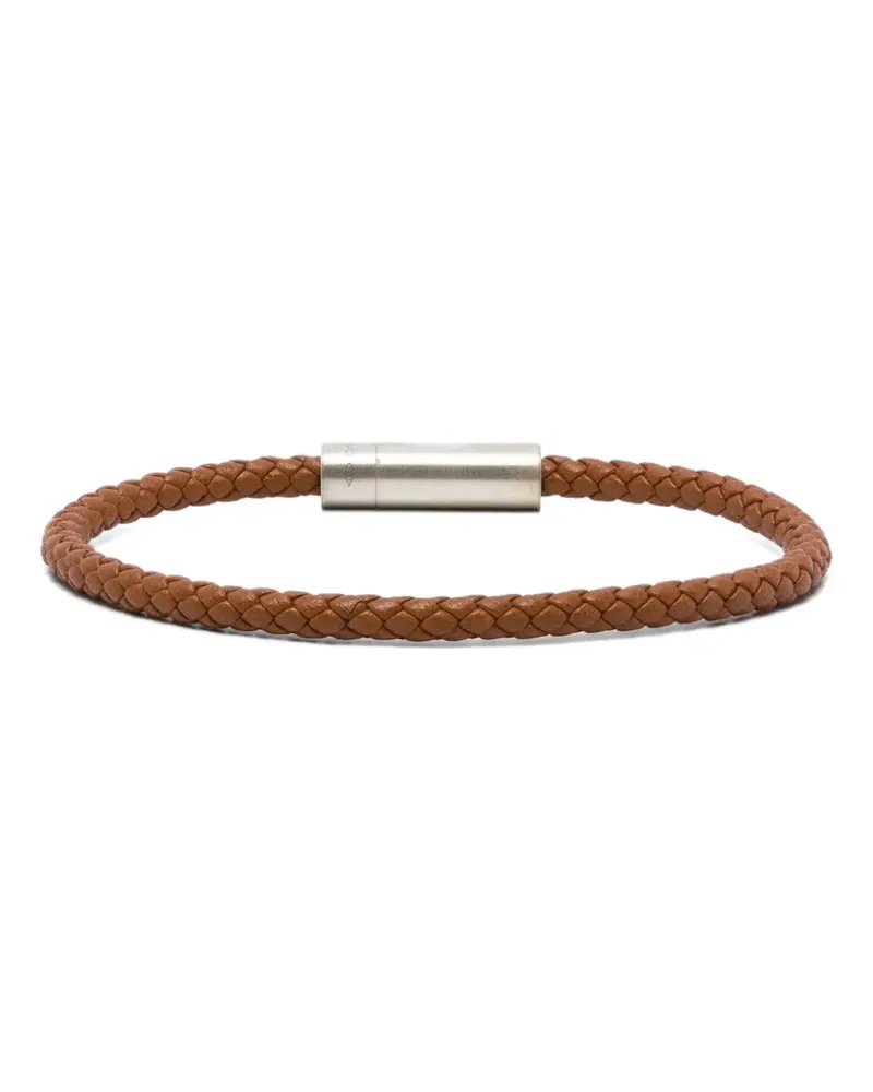 Le Gramme 7g Leather Cable bracelet - Braun Braun