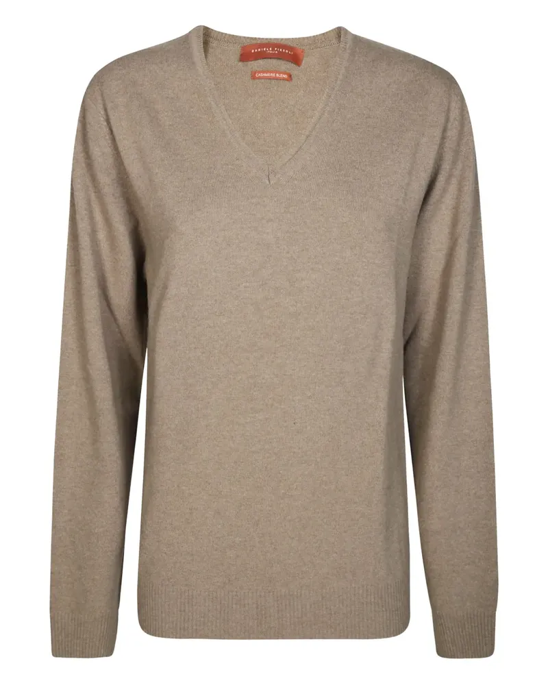 Daniele Fiesoli Pullover mit V-Ausschnitt - Nude Nude