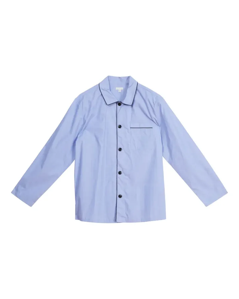 Fleur Du Mal Pyjama aus Baumwolle - Blau Blau