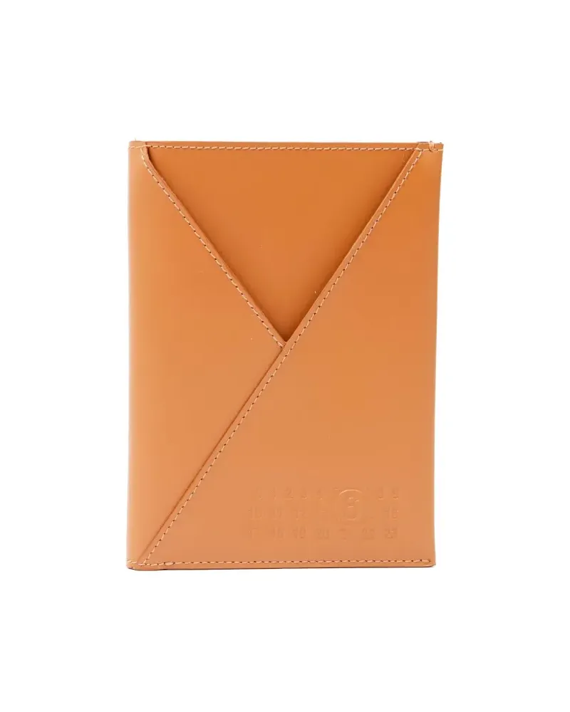 Maison Margiela Pass-Etui mit Nummern-Prägung - Braun Braun