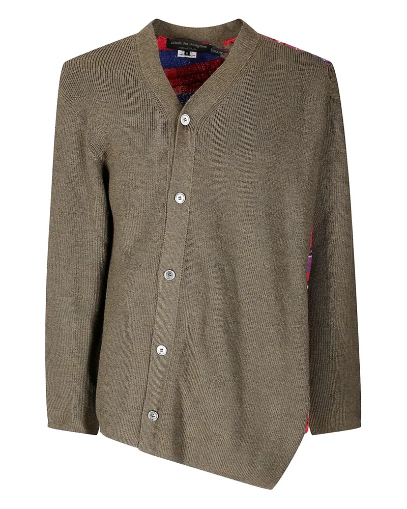 Comme des Garçons Asymmetrischer Cardigan - Grün Grün