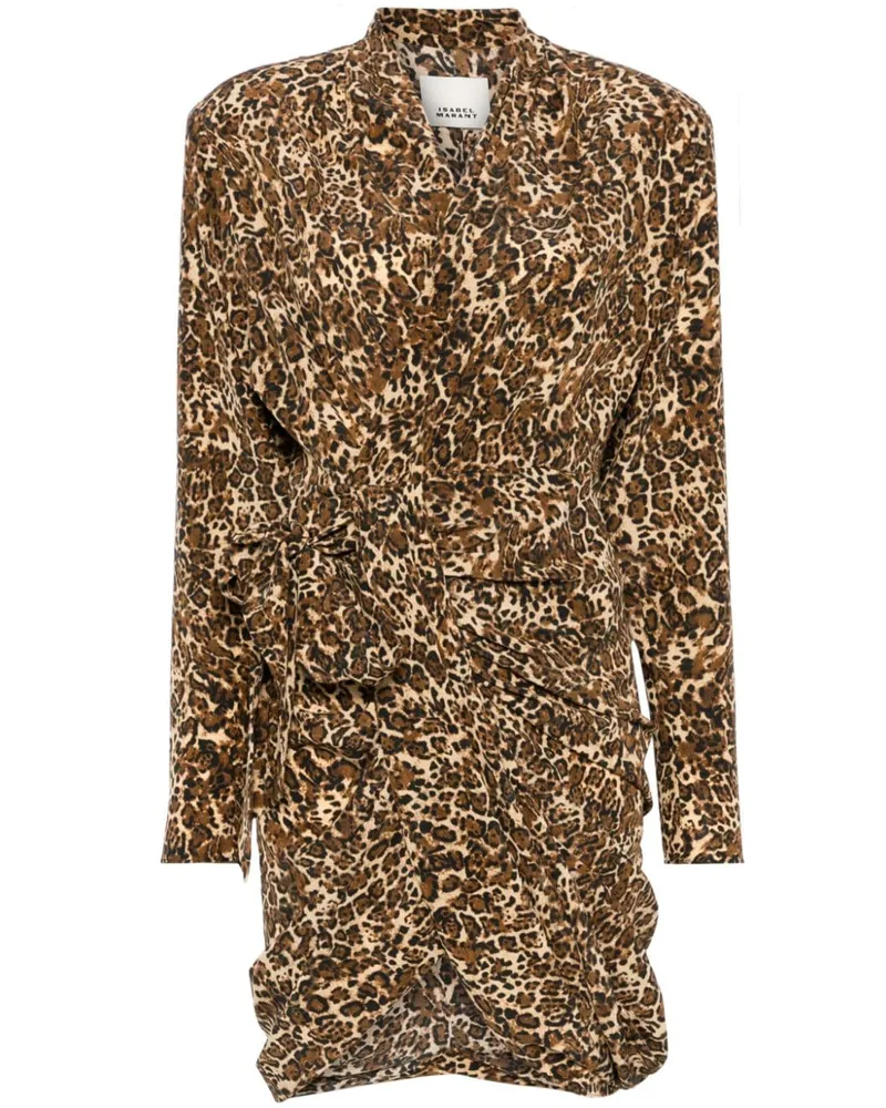 Isabel Marant Cleora Minikleid - Braun Braun