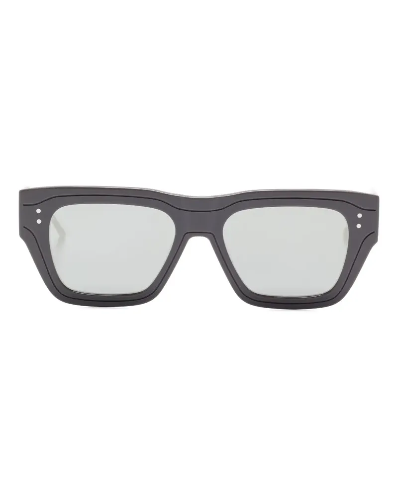 Thom Browne Sonnenbrille mit eckigem Gestell - Grau Grau